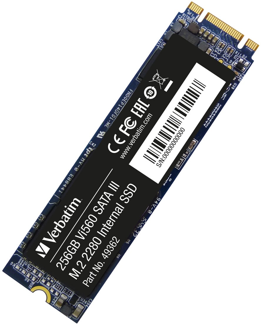 Verbatim Vi560 S3 SSD 256GB M.2 SATA 6Gb/s - internes Solid-State-Module