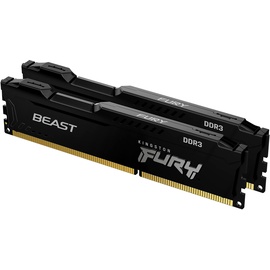 Kingston FURY Beast schwarz DIMM Kit 16GB, DDR3-1866, CL10-11-10-30 (KF318C10BBK2/16)