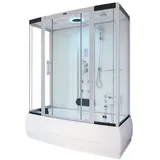 Home Deluxe Dampfdusche DIAMOND BIG Weiß,