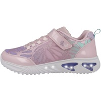 GEOX J Assister Girl Sneaker, PINK/Lilac, 35