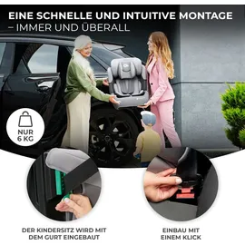 Kinderkraft Comfort Up i-Size schwarz