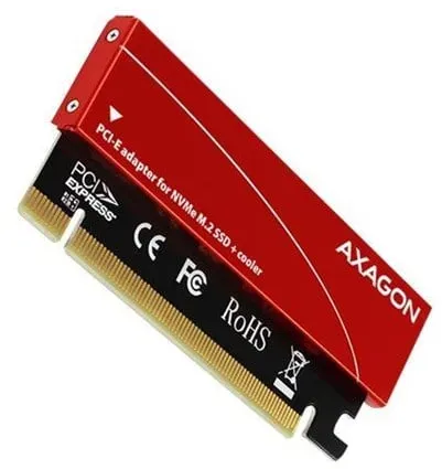 Compact Internal PCIe Adapter for NVMe M.2 SSD with Heatsink