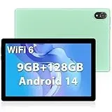 DOOGEE U10 Tablet 10 Zoll Android 14 2025, 9GB RAM + 128GB ROM (1TB TF) Kinder Tablet PC 1280 * 800 HD+ IPS Dual Camera, 5G WIFI6/ Widevine L1/ BT 5.0/ OTG/ 5060mAh/ 8+5MP/ Type C