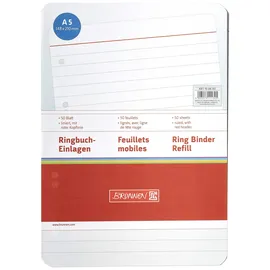 Brunnen Ringbucheinlagen A5 liniert, 50 Blätter