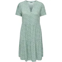 Only Sommerkleid Grün/Weiß 36