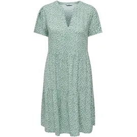 Only Sommerkleid Grün/Weiß 36