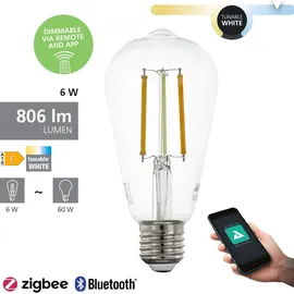 EGLO Connect LED Leuchtmittel-Z ST64 Edisonform E27 6 W Smart connect Z