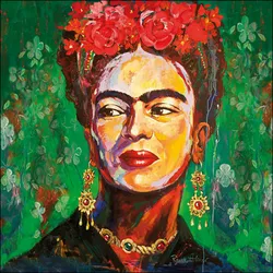 Ambiente 20 Servietten Papier 33x33cm 3-lagig - hochwertige Einweg Papierservietten Frauenportrait Kunst Motiv Partyservietten Kunstmotiv Tischdeko Party Event