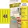 Avery Zweckform Universaletiketten L6041-20 Gelb 45,7 x 21,2 mm 20 Blatt 960 St.