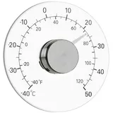 Batterieloses Fensterthermometer Für Den Innen- Und Außenbereich, Transparentes Zifferblatt, Wetteranzeige, Präzise Messungen Für Zuhause/büro/terrasse.