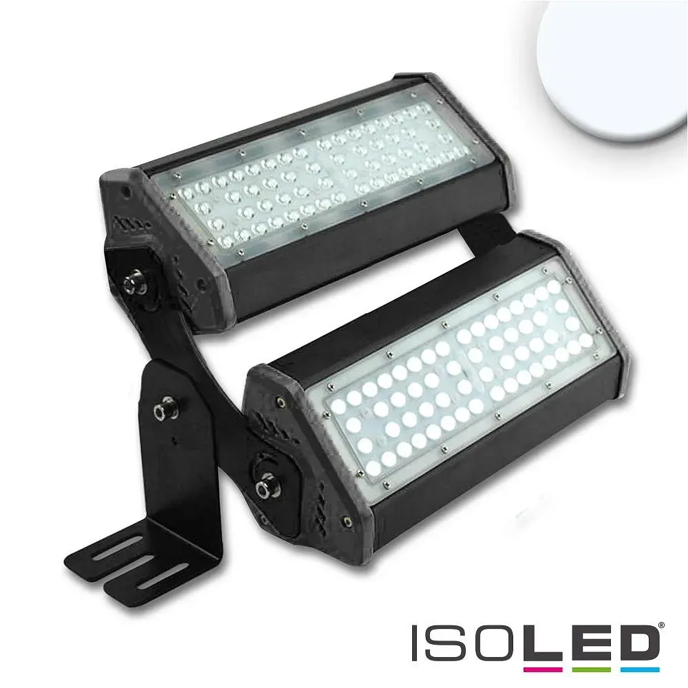 ISOLED LED Fluter/Hallenleuchte LN 2x 50W 30°*70°, asymmetrisch, IP65, 1-10V dimmbar, arretierbar, 5700K 13000lm ISO-113750