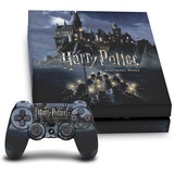 Head Case Designs Offizielle Harry Potter Schloss Grafiken Vinyl Haut Gaming Aufkleber Abziehbild Abdeckung kompatibel mit Sony Playstation 4 PS4 Console and DualShock 4 Controller Bundle