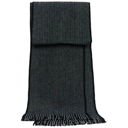ZEBRO Strickschal Schal, Fransen schwarz