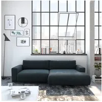 Musterring Ecksofa LUCIA zeitlos, bequem, schöne Detailverarbeitung Breite 296cm, L-Form schwarz