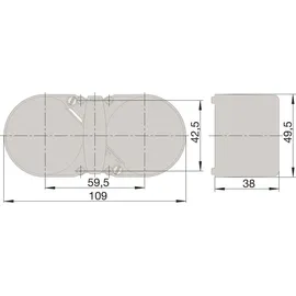 Berker Integro Pure Doppelsteckdose polarweiß glänzend