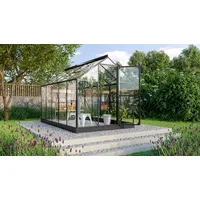 Vitavia Triton 6200 Alu schwarz ESG 3 mm 6,2 m2 inkl. Stahlfundament
