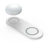 Kalb Material Für Möbel kalb | Smartphone Induktionsladegerät mit abnehmbarer magnetischer Akkuleuchte, dimmbar, Wireless Handyladegerät, Nachtlicht