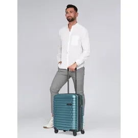 pactastic Collection 04 Cabin Trolley 4-Rollen 55 cm / 40 l blau/metallic blaugrau