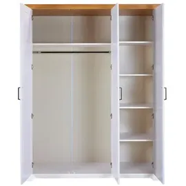 Interlink Drehtürenschrank Maluno 166,4 x 208 x 64 cm Weiß