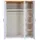 Interlink Drehtürenschrank Maluno 166,4 x 208 x 64 cm Weiß