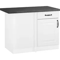 WIHO KÜCHEN Eckunterschrank Erla 110 x 60 x 86 cm Schwarz