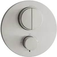 Herzbach Design iX Thermostat Wanne & Dusche Edelstahl gebürstet