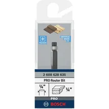 Bosch Bündigfräser 1/4", D1 6,35 mm, L 12,7 mm, G 54 mm