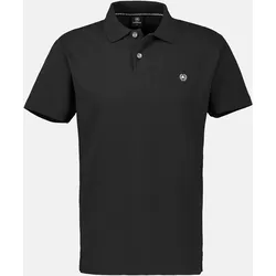 Poloshirt in weicher Waffelpiquéqualität - Black - XXL