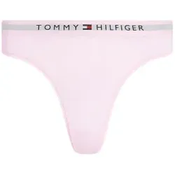 Tommy Hilfiger für Damen. UW0UW04146 Tanga-Bund Logo rosa (L), Heimtextilien, Baumwolle