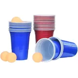vidaXL Beer-Pong Set 0,5 L Kunststoff