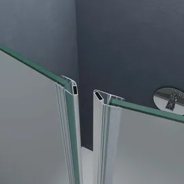 SoGood doporro Duschtür Nischentür dusche Duschabtrennung Duschkabine 80cm Nischendrehtür 195cm ESG-Sicherheitsglas satiniert Drehtür mit Hebe- und Senkmechanismus Teramo24vs