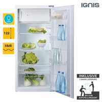 Einbaukühlschrank Weiß Schlepptürmontage LED-Licht 187 L IGNIS ARL 12GS2 2ML