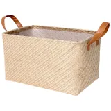 Zerodeko Gewebter Aufbewahrungskorb Aus Jutetuch Mit Griffen Einfacher Organizer Aus Jute Für Zuhause Und Geschäft Robuster Lagerkorb Für Decken Kleidung Snacks Und Spielzeug