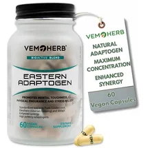 Vemoherb Adaptogen Komplex Rhodiola, Schisandra & Eleuthero Kapseln 60 Stück