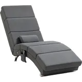 Homcom Massagesessel mit Fernbedienung Polyester 168 x 84 x 56 cm Grau