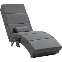 Homcom Massagesessel mit Fernbedienung Polyester 168 x 84 x 56 cm Grau