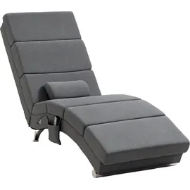 Homcom Massagesessel mit Fernbedienung Polyester 168 x 84 x 56 cm Grau