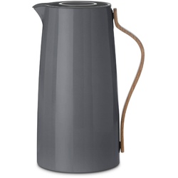 Stelton Isolierkanne Emma 1200 ml Edelstahl Grau 1,2 l