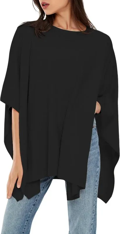 PULI Damen-Schal 0062 Schwarz (F)