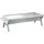 vidaXL Grill Silbern 118x42x30,5 cm