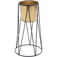 Home&styling collection Home Styling Collection Blumentopf Gold, Metall, 28