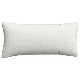 schlafgut Woven Fade Kissenbezug Gestreift Weiß/Sand Light 40 x 80 cm