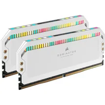 Corsair Dominator Platinum RGB - DDR5 - Kit - 64 GB: 2 x 32GB, 5200 MHz, DDR5-RAM, DIMM), RAM, Weiss