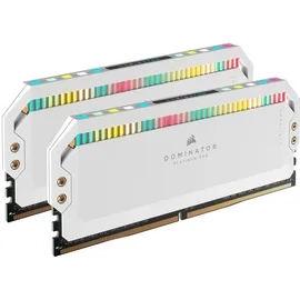 Corsair Dominator Platinum RGB - DDR5 - Kit - 64 GB: 2 x 32GB, 5200 MHz, DDR5-RAM, DIMM), RAM, Weiss