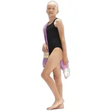 Speedo ECO Endurance+ Medalist Badeanzug für Mädchen, Schwarz, 7-8 Jahre