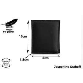 Josephine Osthoff Handtaschen-Manufaktur Josephine Osthoff Geldbörse Unisex Portemonnaie schwarz
