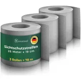 Novatool Zaunsichtschutzrolle 78 m Grau