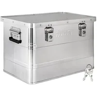 Trucky Aluminium Box mit Deckel Silber Alu Kiste Alukiste