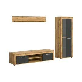 Möbel Kraft Wohnwand ¦ holzfarben ¦ Maße (cm): B: 235 H: 159 T: 35.0