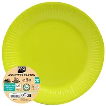 ProNappe Runde Pappteller 20 St. Ø 23 cm Kiwigrün